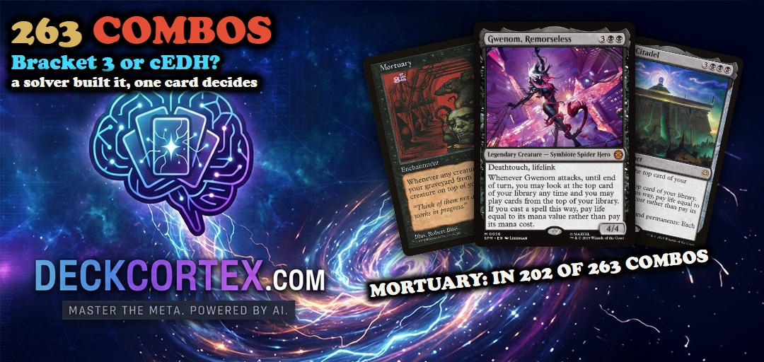 Our Solver Built a Bracket 3 Deck With 263 Combos. DeckCortex Calls It cEDH.